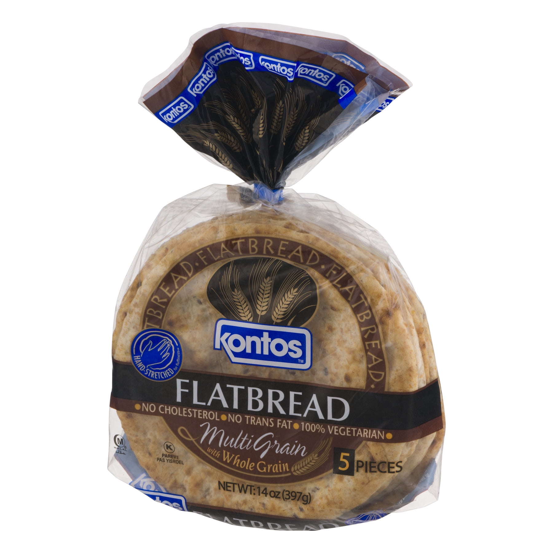 Kontos Flatbread Multi Grain with Whole Grain - 5 CT