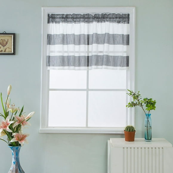 Curtain Valance Curtains Extra Wide and Short Window Treatment Kitchen Living Bathroom