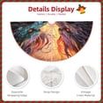 thumbnail image 3 of Sikiie Colorful Wave Dragon Head Nativity Christmas Tree Skirt, Jesus Christian Winter Holiday Tree Mat Decoration(30-48IN)36", 3 of 6