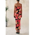 thumbnail image 2 of Vestido largo PRETTYGARDEN para mujer 2025, verano, floral, negro, XS, 2 of 9