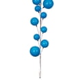 thumbnail image 4 of Vickerman 10' Turquoise Pearl Branch Ball Wire Garland., 4 of 4