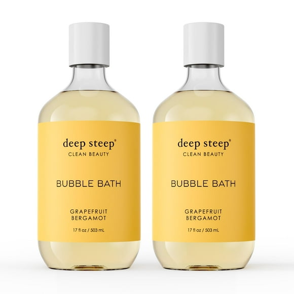 Bubble Bath Deep Steep, pomelo y bergamota, 500 ml (paquete de 2)