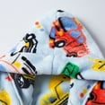 thumbnail image 4 of Odeerbi Toddler Boys Girls Flannel Bathrobes Kids Soft Hooded Sleepwear Cartoon Print Night-robe Kids Flannel Hooded Bathrobe Toddler Plush Robes With Belt Light Blue 2 Years, 4 of 8