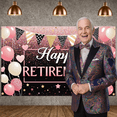 thumbnail image 6 of Pink Heart Theme Retirement Banner Gold Stars Design Happy Retirement Display Glittery  Black Background Retirement Party Backdrop for Retirement Party Indoor Celebration Photo Shoot, 6 of 8
