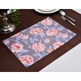 thumbnail image 5 of Cork Placemats Set of 6 for Dining Table, Table Placemats - Gray Floral - Home Decor, 5 of 7
