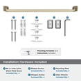 thumbnail image 5 of Amerock Revitalize Golden Champagne 24 inch (610mm) Towel Bar, 5 of 8