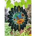 thumbnail image 2 of Dundee Deco's Wind Spinner in Gift Box - 3D Hanging Indoor Outdoor Yard Garden Decoration - Butterfly Flower - Blue Green Yellow - 12 in - Unique Gift Idea For Men Women, Souvenir, Present, 2 of 6