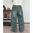 thumbnail image 5 of Mrmall Mens Baggy Jeans Loose Fit Jeans Hip Hop Vintage Casual Denim Jeans Trousers, 5 of 6