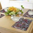 thumbnail image 4 of Ambesonne Colorful Place Mats Set of 4, Stained Glass Style Flower, Standard Size, Multicolor, 4 of 6