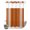Rust, Cream, variant on No Hook Shower Curtain, Vintage Orange Striped Shower Curtains for Bathroom with See Through Top Window, Farmhouse White Stripes Aesthetics Waterproof & Washable Bath Curtain 66"x72"