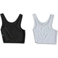thumbnail image 5 of Chest Binder Underwear Tank Tops Bandage Trans Breathable Bustier Bra,M, 5 of 5