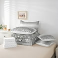 thumbnail image 6 of Homewish Chic Diamond 7-Piece Twin Bedding Sets,Glitter Print Bedding Comforter Set,Gray Silver Sheet Sets For Girls Kids,Super Cozy Room Decor, 6 of 8