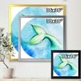 thumbnail image 4 of Designart 'Mermaid Green Fish Tail' Nautical & Coastal Framed Art Print, 4 of 4
