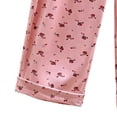 thumbnail image 4 of Bovxnpu Women's Pajama Pants Sleep Lounge Bottoms Cotton Capris Straight Leg Loose Casual Home Wear Pants Sleepwear, 4 of 5