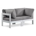 thumbnail image 1 of Meridian Furniture Nizuc Grey Outdoor Patio Modular Sofa, 1 of 9
