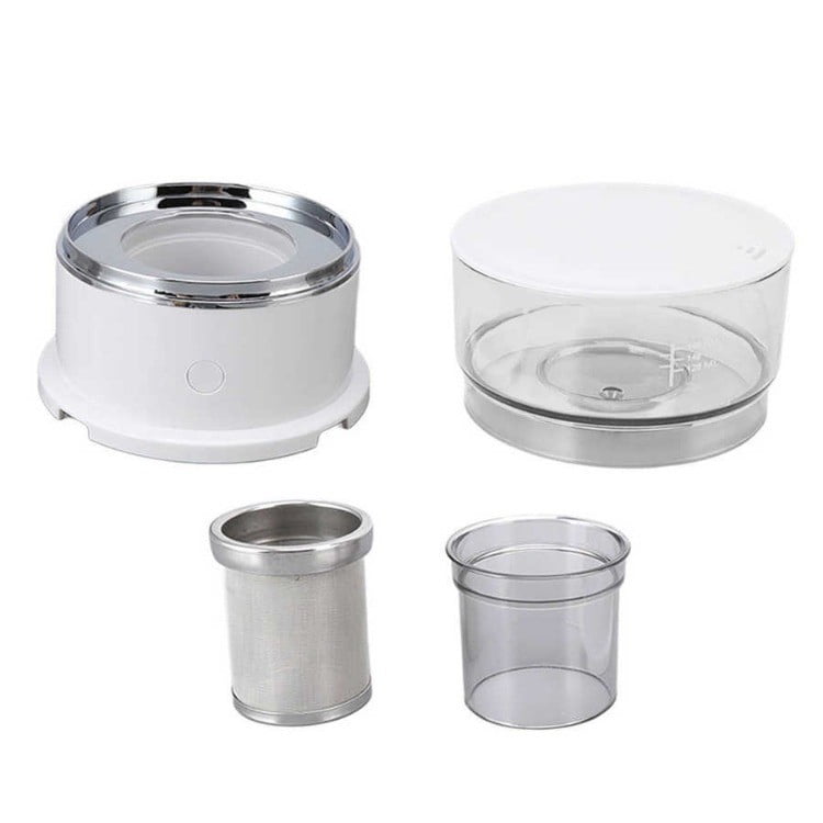 Portable Mini Drip Coffee Maker Automatic Hand Brewing Machine with Precision Temperature Control Stainless Steel ABS Tritan Filter Cup Maker for Travel Car Home Office