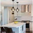 thumbnail image 2 of Black Pendant Light Modern Globe 1-Light 9.5 in. Cage Geometric Kitchen Island Foyer Pendant Chandelier, 2 of 6