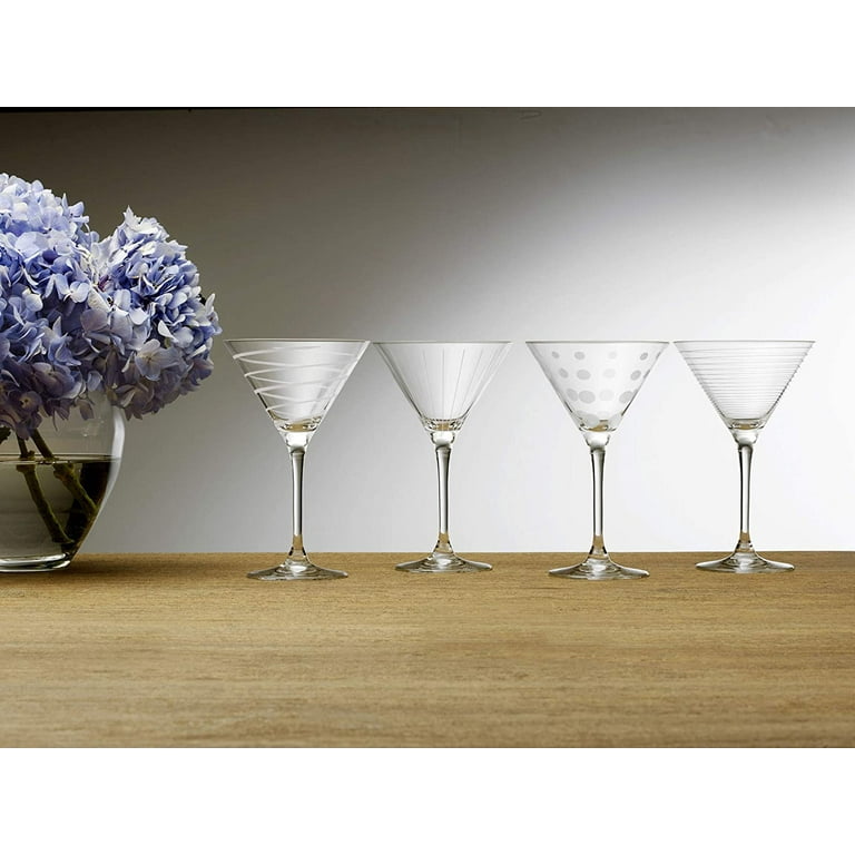 Mikasa Cheers Martini Glass, 10-Ounce, Set of 4 