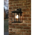 thumbnail image 3 of Sea Gull Lighting Black Hunnington 1-Light Outdoor Lantern Wall Sconce Black, 3 of 3