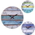 thumbnail image 3 of Electronicheart Decorative Round Wall Clock Arabic Numerals Wall Clock Ticking Quartz Movement Decorative Clock, 3 of 8