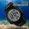 thumbnail image 5 of SKMEI Men's Digital Sports Watch Large Face Military Format Waterproof Stopwatch Alarm Wrist Watch, 5 of 9