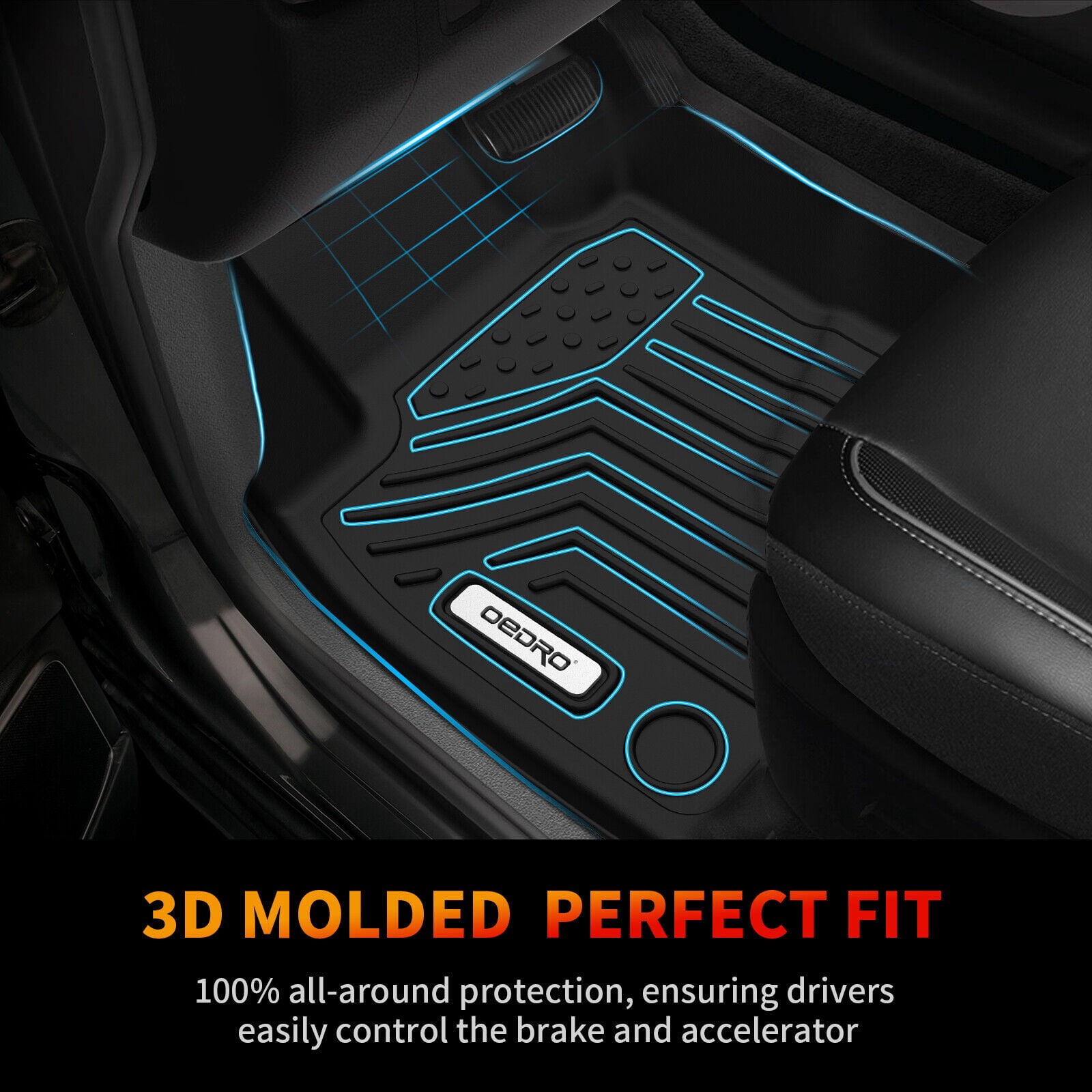 RVNI Floor Mats for 2008-2020 Dodge Grand Caravan/2008-2016 Chrysler Town & Country