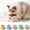 Beige, variant on Elevated Cat Food Bowl for Small Dog, Fat Faced Cat, Kitten, Ceramic Raised and Tilted Water Bowl, Anti Vomiting and Protect Pets' Dishes