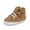 B10/Brown, variant on Bonario Baby Boys Girls Shoes Infant High Tops Ankle Sneakers Soft Anti-Slip Sole for First Walkers 3-18 Months