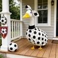 thumbnail image 1 of Traje de estatua de jardín – Disfraz de ganso del porche, decoración de animadora de fútbol 2026, decoración de fiesta en patio de jardín en el jardín de poliéster, 1 of 9