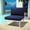 Navy, variant on Modway Harmony Armless Outdoor Patio Aluminum Chair in White White