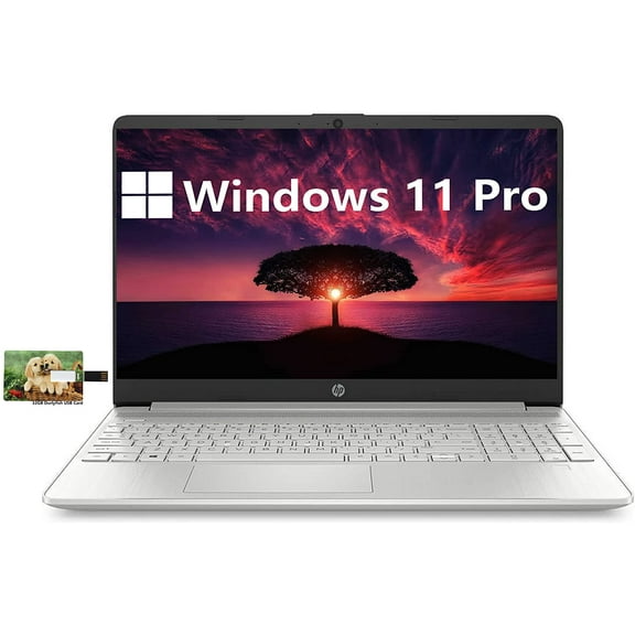 [Free 32GB USB Card]HP 15.6" HD Display Business Laptop, 11th Gen Intel Core i5-1135G7, Windows 11 Pro, 12GB RAM, 512GB SSD, Wi-Fi 5, Bluetooth, Long Battery Life