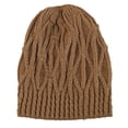 thumbnail image 2 of Only Moment Soft Knit Lazy Beanie for Women Khaki Acrylic Warm Winter Cuffed Hat for Cold Weather Outdoor Wear One Size, 2 of 6