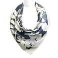 thumbnail image 3 of Wrapables? Silk Satin Floral 35 x 35 Inch Square Scarf, Silhouette, 3 of 6