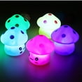 thumbnail image 5 of Anvazise LED mushroom small night light,Fantastic Cute Vinyl Mushroom LED Light for Desk Decor Yellow 2Pcs, 5 of 12