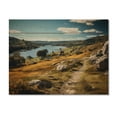 thumbnail image 3 of Designart "Serenity at Jackson Lake, Wisconsin" Landscapes Print on Natural Pine Wood, 3 of 5
