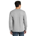 thumbnail image 3 of Gildan Ultra Cotton Men’s Long Sleeve T-Shirt, Durable, Crewneck Classic Fit Tee, Ash, S, 3 of 5