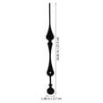 thumbnail image 2 of Shisuyan Wall Clock Movement Components Plastic Black 1 Set 10.8x1.1in, 2 of 8