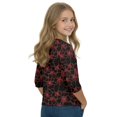 thumbnail image 4 of Grblisyd 3/4 Sleeve Shirt for Girls Boys Casual Basic Tees Fall Winter Halloween Crew Neck Tops Blouse 7-8 Years, 4 of 6