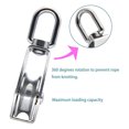 thumbnail image 3 of Bloc à Poulie Simple, Structure Robuste Résistant aux Hautes Températures Roue de Remorquage M15 pour Camping, 3 of 7