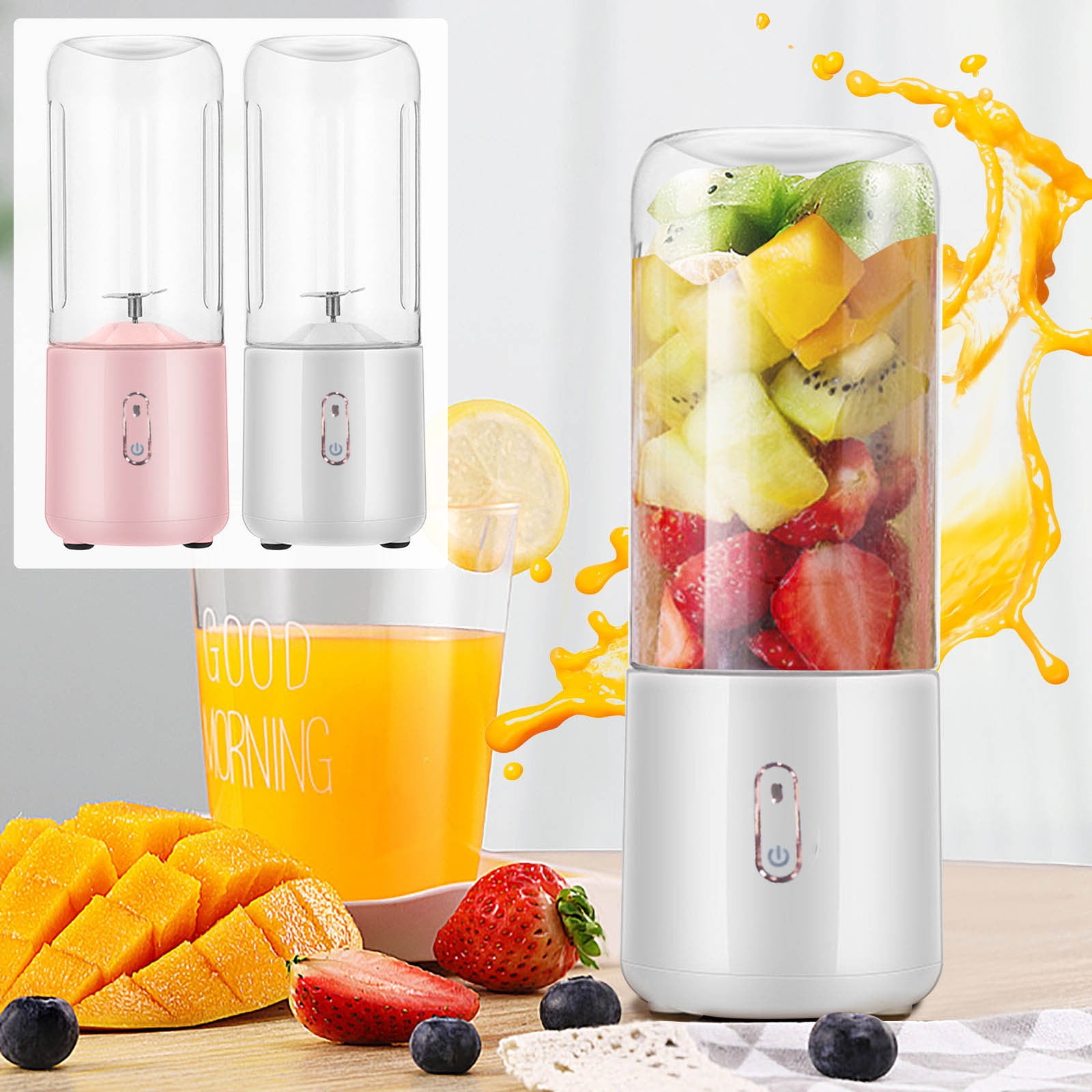 Licuadora Portátil Recargable - Exprimidor Personal Con Vaso, Ideal Para Batidos, Gimnasio, Viajes Y Cocina