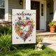 thumbnail image 5 of Garden Flag Flower Wreath Holiday Arrangement Hanging Flag Courtyard Decoration Flag Garden Flag Imitation Flag, 5 of 5