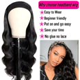 thumbnail image 3 of Peluca con diadema Comfair Body Wave, 180% de densidad, cabello brasileño, 3 of 6