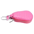 thumbnail image 4 of Leather Car Remote Key Fob Chain Zip Wallet Holder Bags Case Cover Rose Red Mingyiq, 4 of 9
