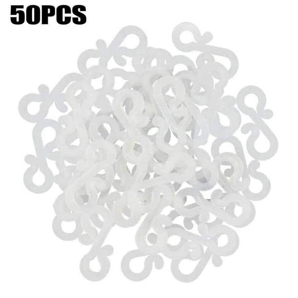 50 ganchos/clips para colgar canalones para luces navideñas al aire libre