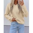 thumbnail image 6 of PRETTYGARDEN Women's Fall Fashion V Neck Cozy Sweaters | Soft Stretchy Warm, Chunky Knit Pullover, Loose Fit Long Sleeve Tops, Dressy Casual Blouses,Trendy Holiday Winter Outfits, 6 of 10