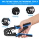 thumbnail image 2 of Kit de herramientas de crimpado YWNEGWE RJ45 Ethernet RJ11 RJ12 con comprobador, 2 of 7