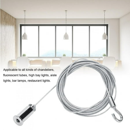 

Haofy Chandelier Steel Wire Zaqw Chandelier Steel Wire Rope Ceiling Fixture Pendant Lamps Light Fittings Accessories Chandelier Steel Wire