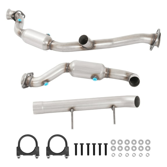 KOJEM Catalytic Converter Compatible with 2015-2020 Ford F-150 2.7L V6 Left & Right Side Silvery 409 Stainless Steel