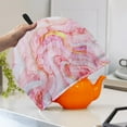 thumbnail image 2 of ZUXONGSY Marble Print Tea Cozies for Teapot with Hanging Ring Anti-Dust Polyester Canvas Teapot Cover Fit Tea Breakfast Warmer Cover Easy to Clean Teapot Cozy 12.9 x 10.4 Inches, 2 of 7