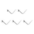 thumbnail image 1 of Unique Bargains 5pcs Single Button Kayak Paddle Snap Spring Clip 50mmx5.75mm V Shaped Solid Lift Telescopic Locking Pole Clips, 1 of 5